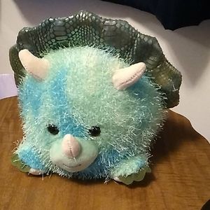 Cute & Cuddly 7inch round triceratops  NWOT